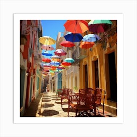 Colorful Umbrellas 1 Art Print