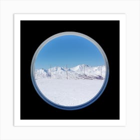 A Window To The Alps Art Print