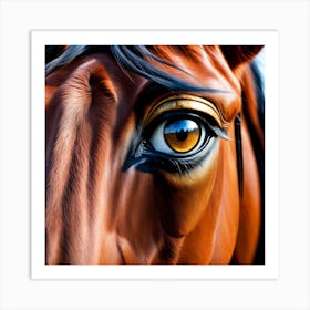 Eye Of A Horse 7 Art Print