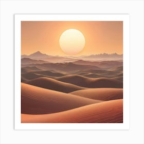 Desert Landscape 26 Art Print