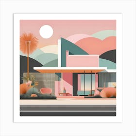 House In Palm Springs Art Print