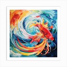 Koi Fish Art Print