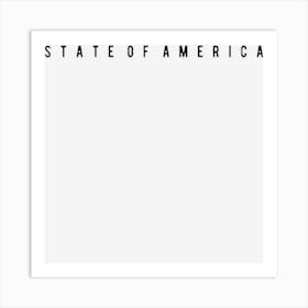 State Of America Art Print