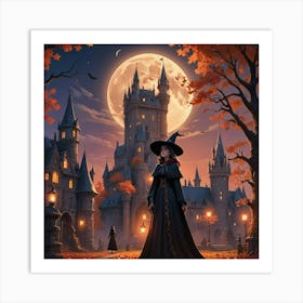 Witch In The Castle Art Print