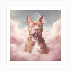 Dog In The Clouds Art Print