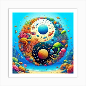 Yin Yang 3 Art Print