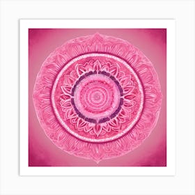 Pink Mandala Art Print