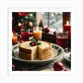 Christmas Cake 1 Art Print