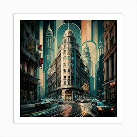 Futuristic City 19 Art Print