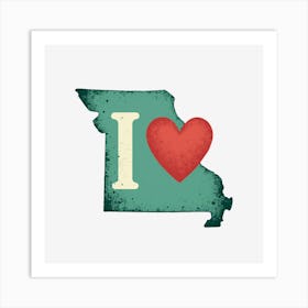 I Love Missouri Art Print