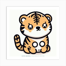Cute Tiger 18 Art Print