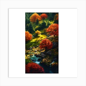 Autumn In The Mountains 4 Art Print