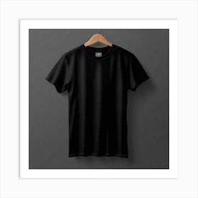 Black T - Shirt 4 Art Print