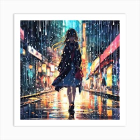 Rainy Night 1 Art Print