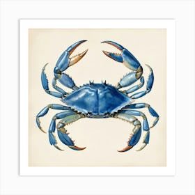 Blue Crab Canvas Print art print Art Print