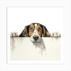 Treeing Walker Coonhound Dog 3 Art Print