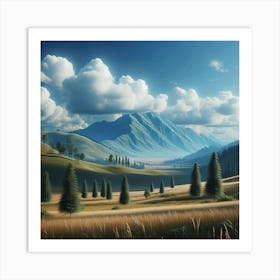 Landscape Painting Art Print