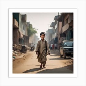 Boy In The Street Art Print