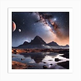 Planets In Space Art Print