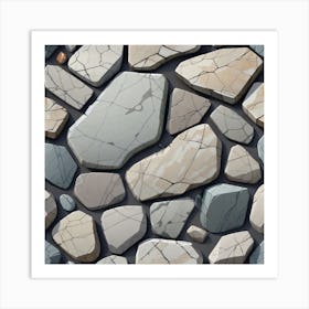 Stone Wall 5 Art Print