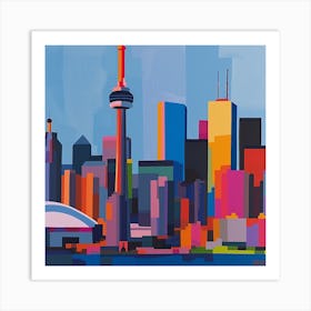 Abstract Travel Collection Toronto Canada 4 Art Print