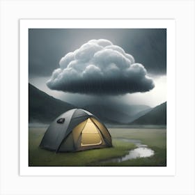 Tent Under A Cloud Art Print