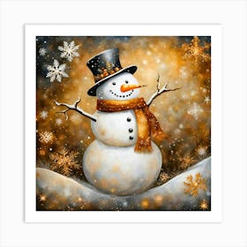 Snowman Art Print