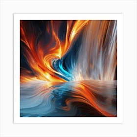 Fire And Water 1 Art Print