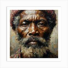 Portrait Of An Old Man Art Print