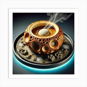 A Plated Dish Named Selene’S Lunar Crater Soup 1024x1024 Art Print