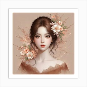 Asian Girl Art Print