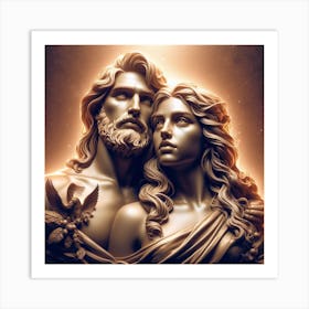 Jesus And Judas Art Print