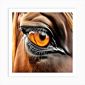 Eye Of A Horse 11 Art Print