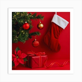 Christmas Stocking Art Print