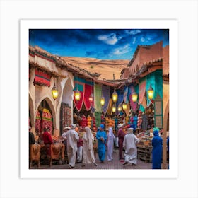 Marrakech Market Art Print