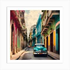 Cuba Stock Videos & Royalty-Free Footage Art Print