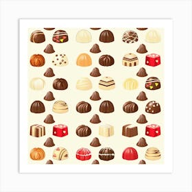 Chocolates Art Print