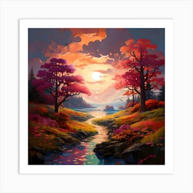 Landscape Painting 1 Art Print