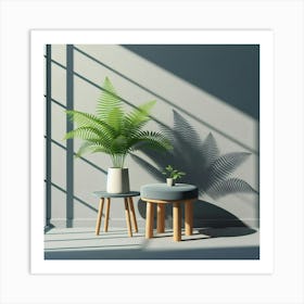 Room With A Plant Art Print