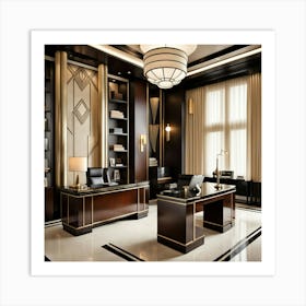 Deco Office 2 Art Print