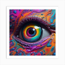 Psychedelic Eye Art Print