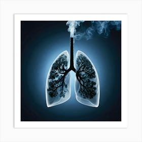 Lungs Stock Videos & Royalty-Free Footage Art Print