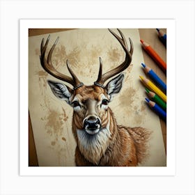 Deer! 16 Art Print