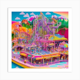 Amusement Park Art Print