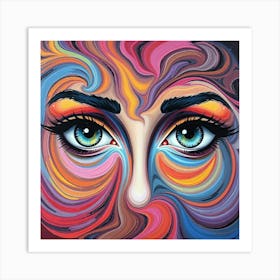 Face Painting 2 Art Print