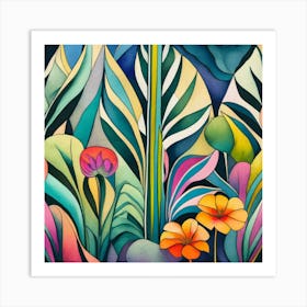 Tropical Garden Art Print