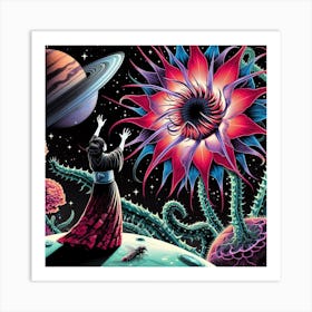Flower Of The Universe Art Print