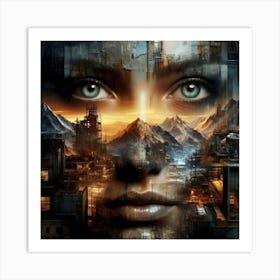 Face Of The City Art Print