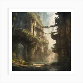 Fantasy City 54 Art Print