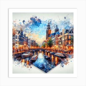 Heart Of Amsterdam Art Print